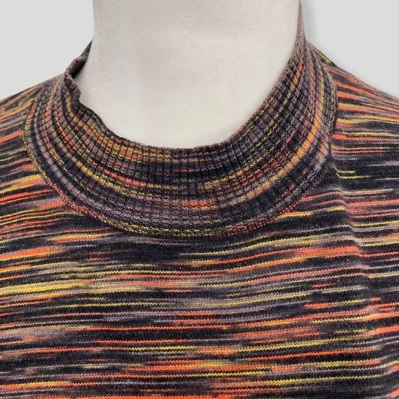 See by Chloe Multicolor Space Dye Ruffle Sleeve Sweater - Picture 3 of 8